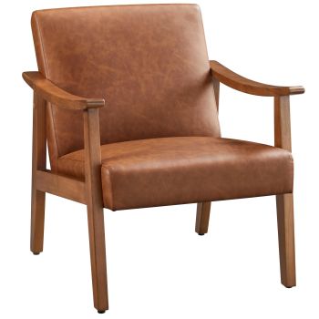 PU Leather Accent Chair