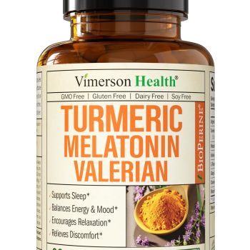 Melatonin & Valerian Root Sleep Aid Supplement. Natural Sleep Aid for Adults