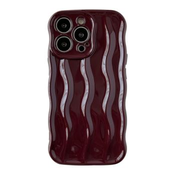 for iPhone 13 Pro Case,Water Ripple Pattern Curly Wave Frame Soft Compatible