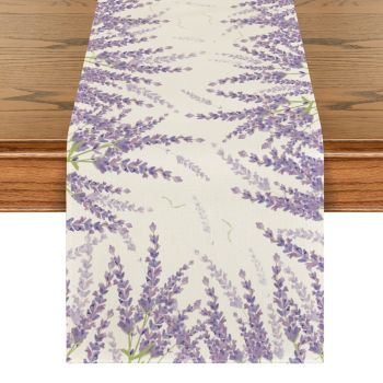 Lavender Spring Table Runner