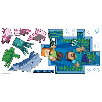 RMK5005GM Minecraft Giant Peel and Stick Wall Decal