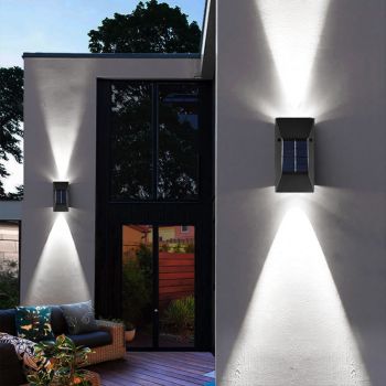 Solar Wall Light Up and Down Wall Sconce Lights