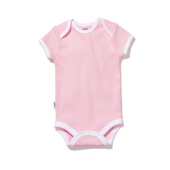 Sleep Wear Short Sleeve Bodysuit - 6M, Rose Pink