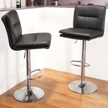 Modern Bar Stools Set of 2 Counter Height Bar Stool