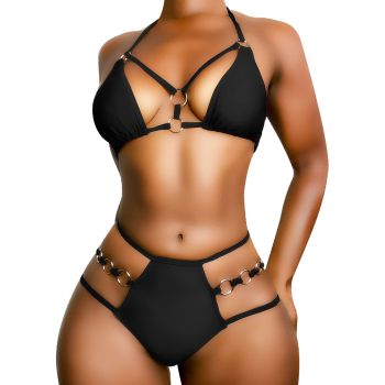 Womens Sexy Thong Bikini Swimsuits String Push up Padded Bathing Suit 2 Piece Cheeky Swimwear