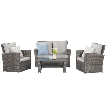 4 Piece Outdoor Patio Furniture Sets