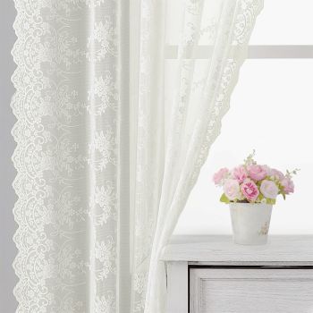 Vintage Lace Curtains Ivory/Cream