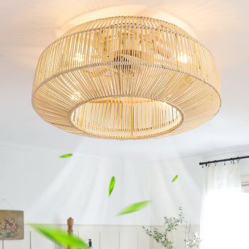 20" Boho Caged Ceiling Fan