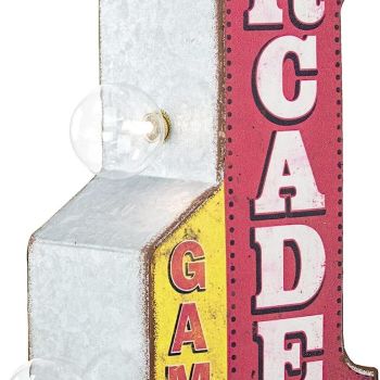 Arcade Games Vintage Inspired Double-Sided Marquee LED Sign Retro Wall Decor for the Home