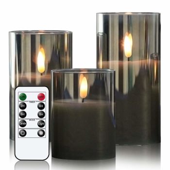 Glass Flameless Candles