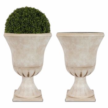 Garden Plastic Urn Planters for Outdoor Plants