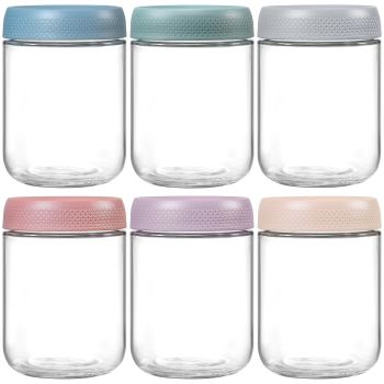 6-pack 16 oz Overnight Oats Containers