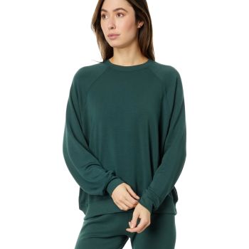 Women's Andie Fleece Sweatshirt, Military, Green, S