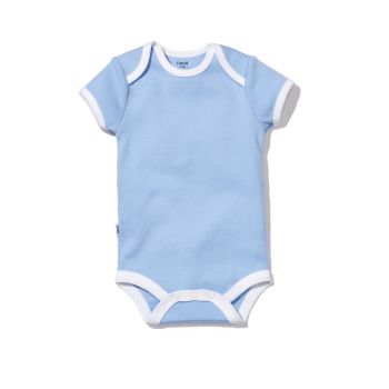 Sleep Wear Short Sleeve Bodysuit - 6M, Cornflower Blue