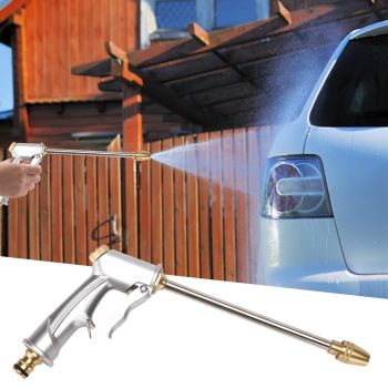 Household All-Metal Pacifier-Type Extension Rod Car Wash Aluminum Alloy Plating High-Pressure Water Tool