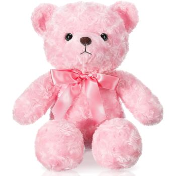 16 Inches Girl's First Bear Plush Stuffed Animal Bear Soft Cute Bear