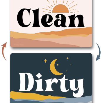 Clean/Dirty Dishwasher Magnet Clean Dirty Sign
