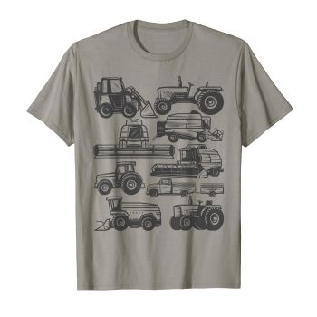 Tractor Farmer Farming Trucks Farm Boys Toddlers Girls Kids T-Shirt