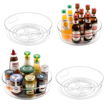 4 Pack Lazy Susan Organizer for Cabinet