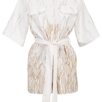 Arboreal Embroidered Cotton Jumpsuit