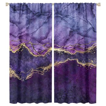 Purple Marble Curtain