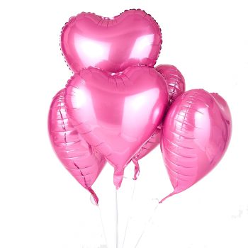 18 Inch Light Pink Heart Mylar Balloons