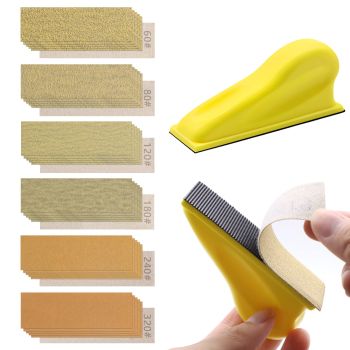61 Pieces Detail Sanding Refill 3.5 x 1 inch
