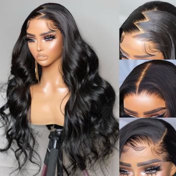 13x4 Body Wave Lace Front Wigs Human Hair Pre Plucked