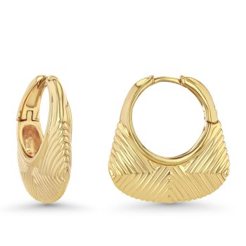 Sngia Large Gold Chunky Circle Drop Hoops Statement Earrings for Women