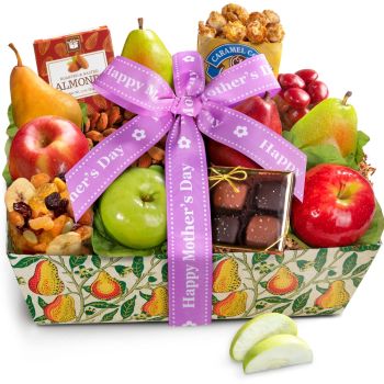 Happy Mother's Day Orchard Delight Fruit and Gourmet Basket