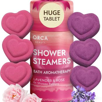 6PC Heart-Shaped Shower Steamers Aromatherapy