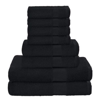 Belizzi Home 8 Piece Towel Set 100% Ring Spun Cotton