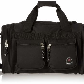 Duffel Bag, Black, 18.5 in X 10.5 in X 8.5 in