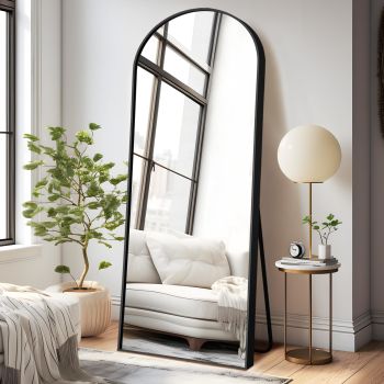 Arched Full Length Mirror Standing Hanging or Leaning Against Wall