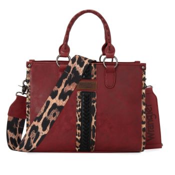 Tote Bag for Women Western Woven Shoulder Purse Leopard Print Handbags