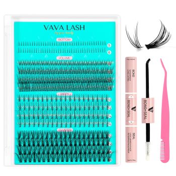 Natural Individual Lash Clusters Kit Multi-type Mixed DIY Eyelash Extension:Bottom Lashes