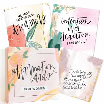 Affirmation Cards for Women: Beautifully Illustrated Inspirational Cards