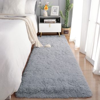 Soft Runner Rugs for Bedroom Living Room Plush Fluffy Rug 2x6 Feet