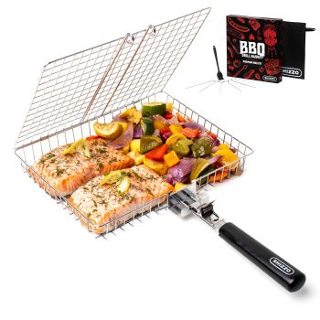 Mr. Barbecue Stainless Steel Folding Grill Basket