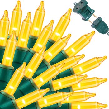 Christmas String Light,100 Count Incandescent Mini String Light for Indoor & Outdoor Use (Yellow)