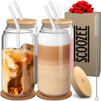 Bamboo Lids and Straws (18oz