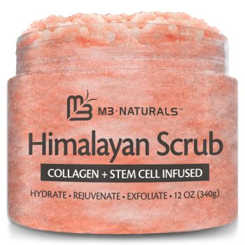 Himalayan Salt Scrub Face Foot & Body Exfoliator Infused