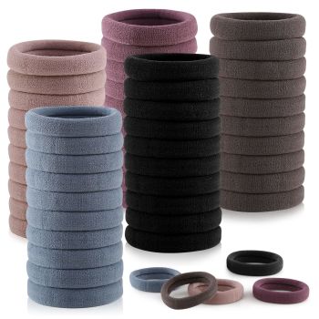 100 Pcs Thick Seamless Hair Ties