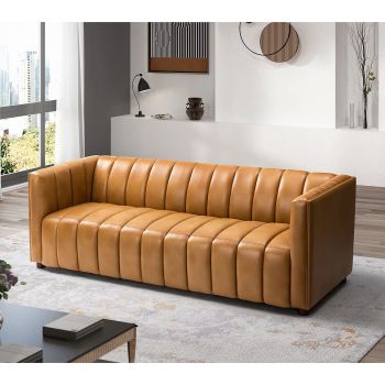 83" Genuine Leather Sofa