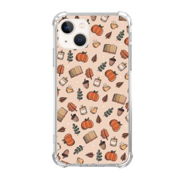 Aesthetic Fall Leaves Pattern Phone Case Compatible