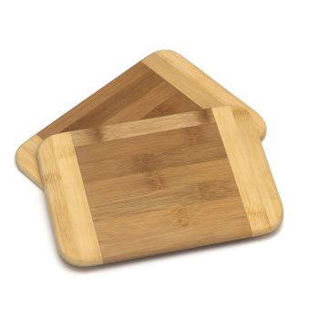 Bamboo Wood Two-Tone Kitchen Cutting and Serving Board