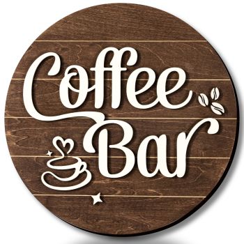 Woodamore Coffee Bar Sign Wall Decor