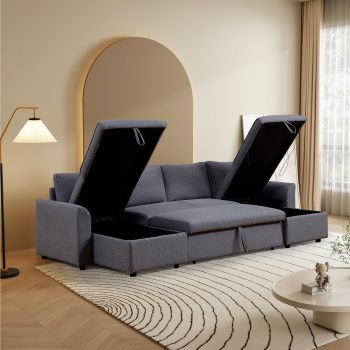 U Shaped Convertible Sectional Sofa