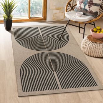 Modern Rainbow Easy Jute Rug