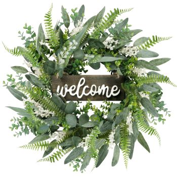 Green Artificial Eucalyptus Wreath